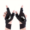 LED Flashlight Gloves - Hands-Free Light for Camping & Repairs
