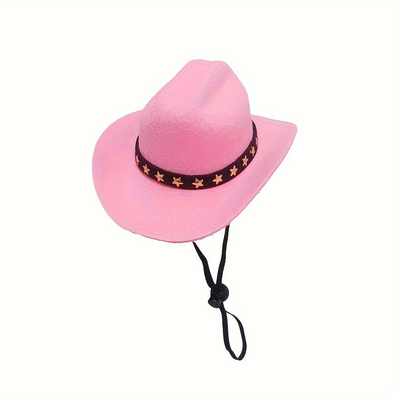 Mini Cowboy Hat for Pets - Adorable Western Hat for Small Dogs & Cats