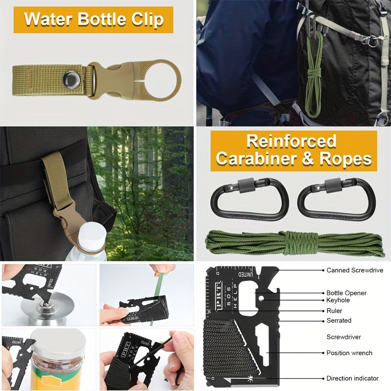 22-in-1 Survival Kit - Emergency Gear for Camping & Hiking