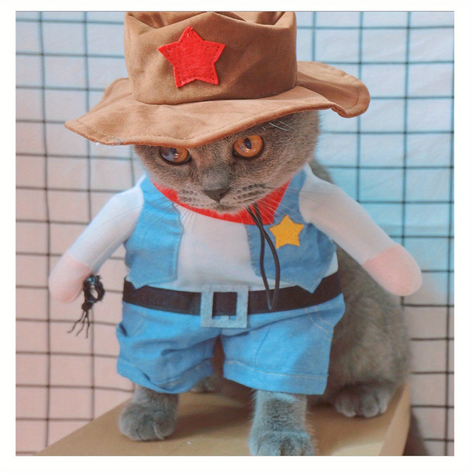 Mini Pet Policeman Costume and more - Adorable Police Outfit with Hat for Dogs & Cats