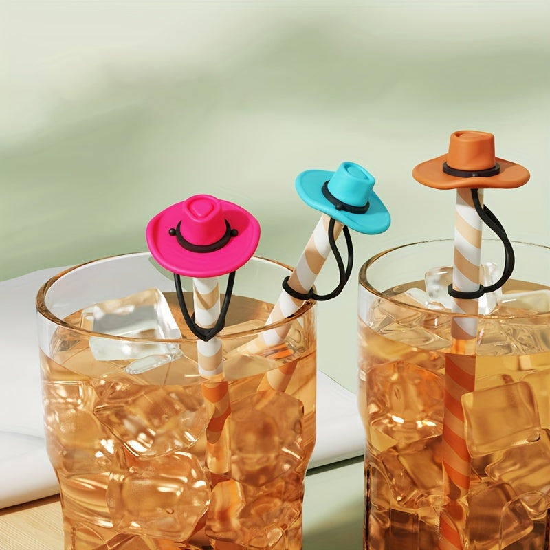 Cowboy Hat Straw Toppers 5pc Set