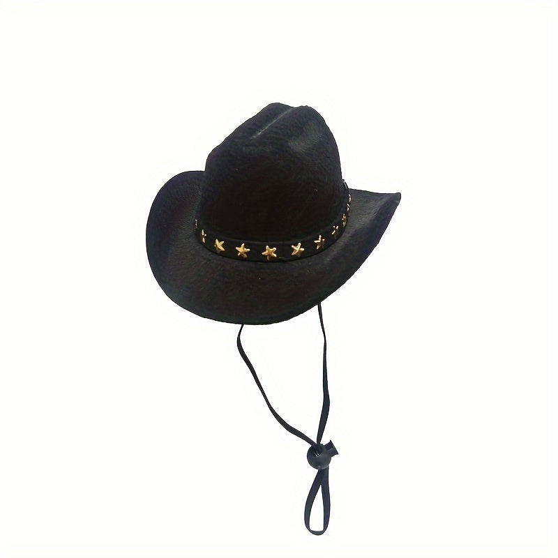 Mini Cowboy Hat for Pets - Adorable Western Hat for Small Dogs & Cats