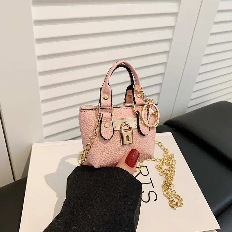 Mini Square Crossbody Bag - Compact Shoulder Bag for Women