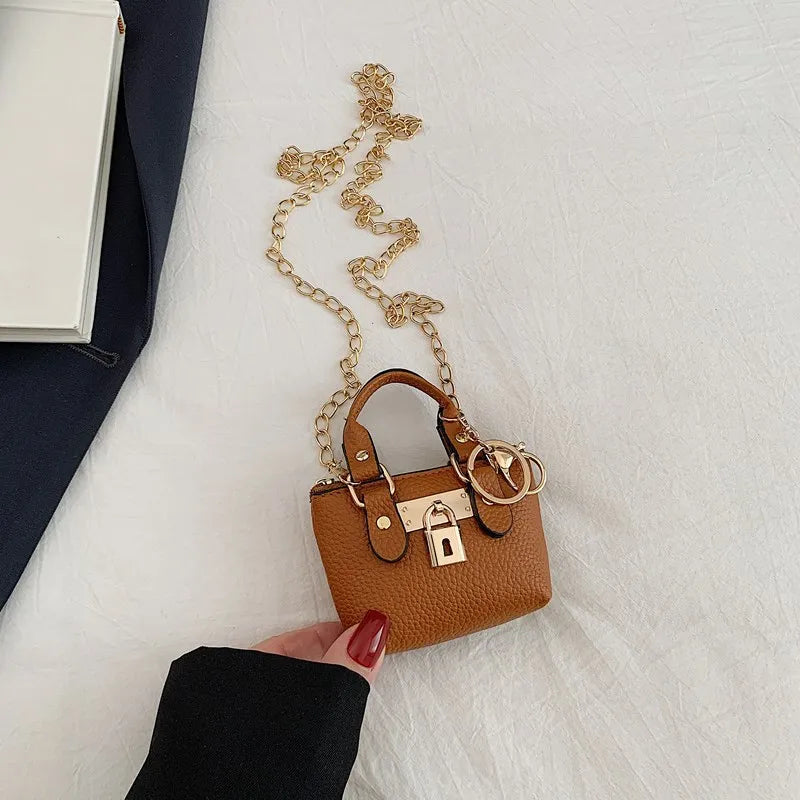 Mini Square Crossbody Bag - Compact Shoulder Bag for Women