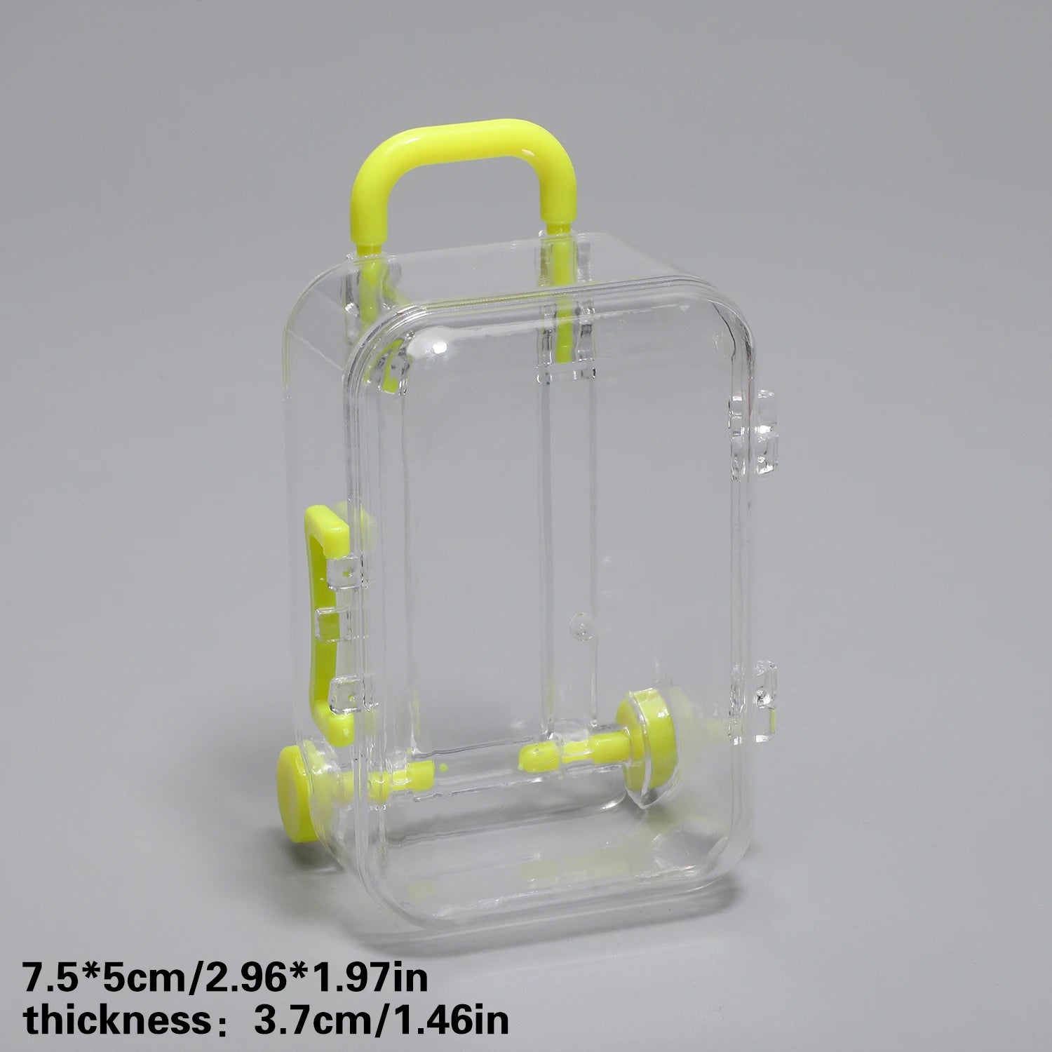 Mini Suitcase Display Box - Transparent Jewellery & Gift Packaging (5x7cm)