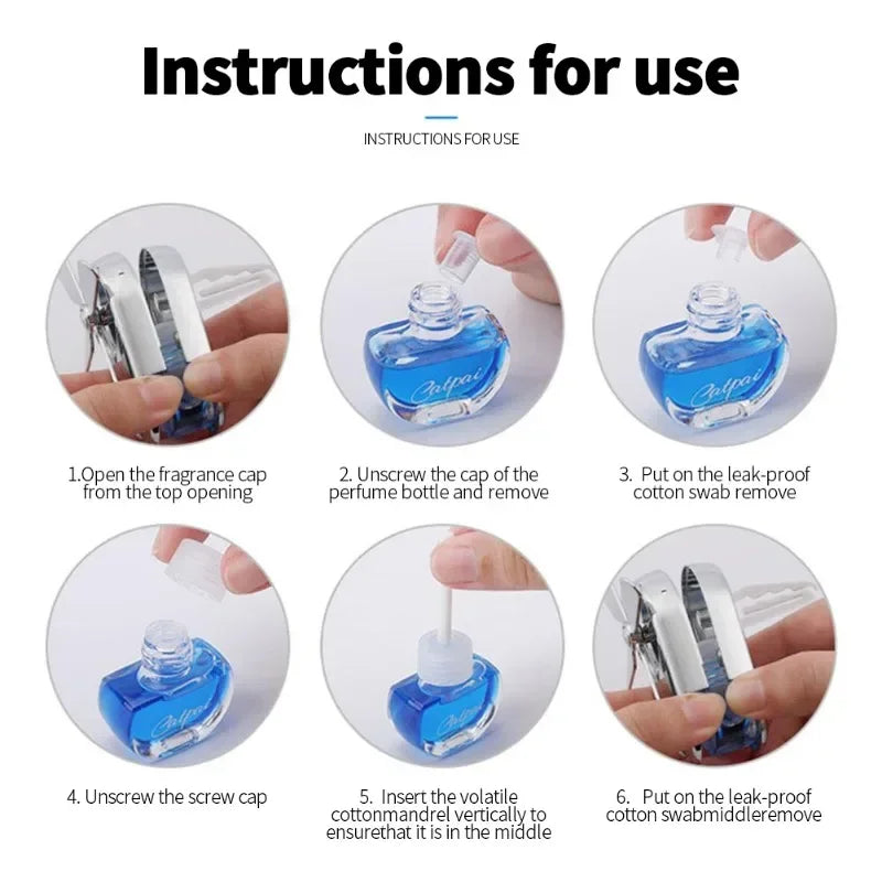 Mini Rotating Propeller Car Air Freshener - Creative Vent Clip Aromatherapy