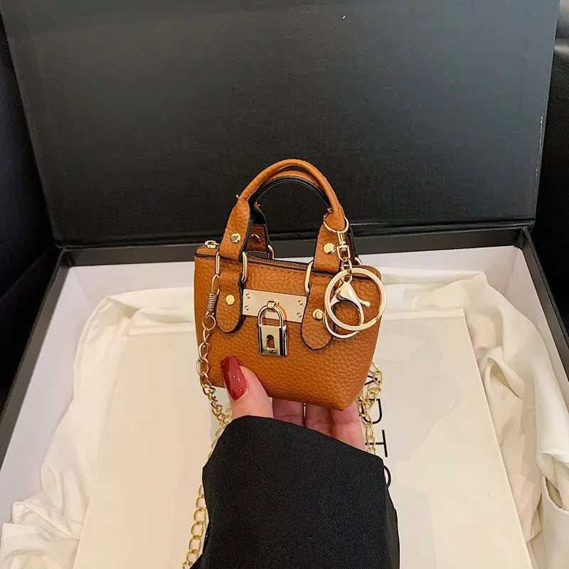 Mini Square Crossbody Bag - Compact Shoulder Bag for Women