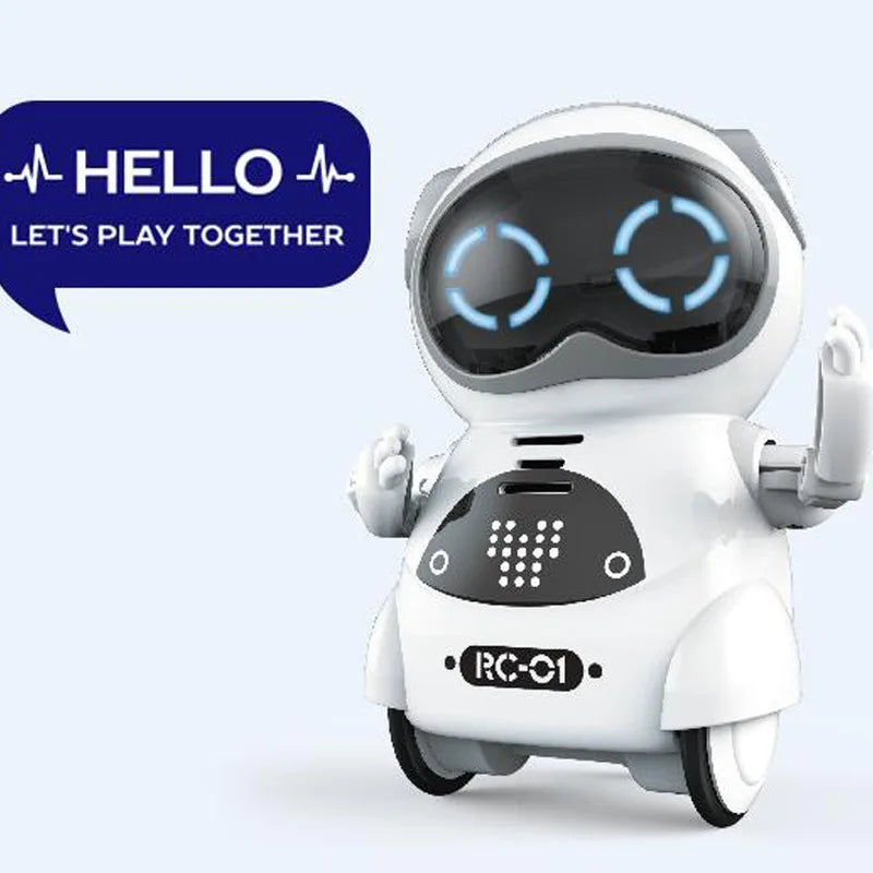 Mini Voice Controlled Robot Toy - Interactive Smart Gadget for Kids