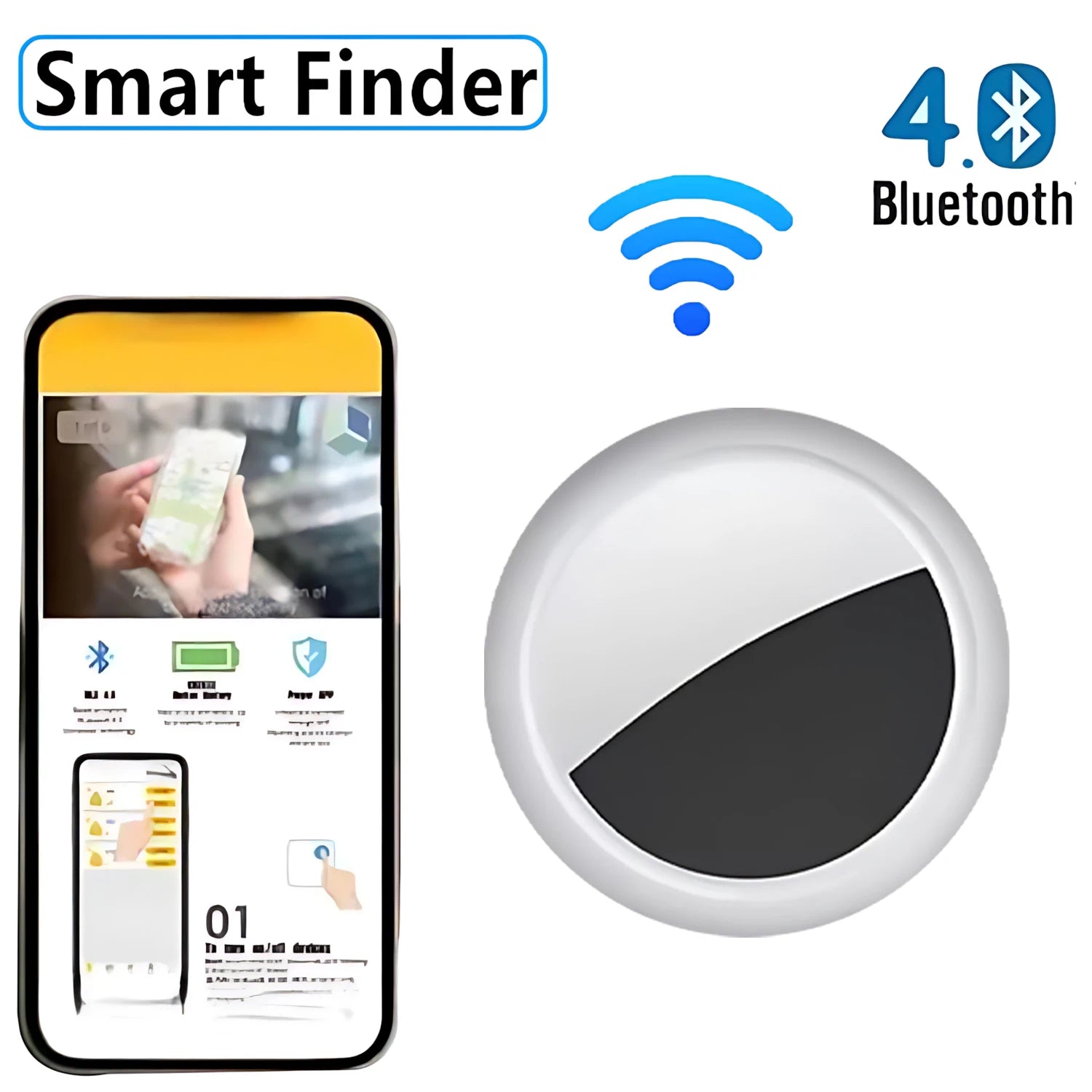 Mini GPS Tracker - Compact Smart Locator for Pets, Keys, Kids & Vehicles
