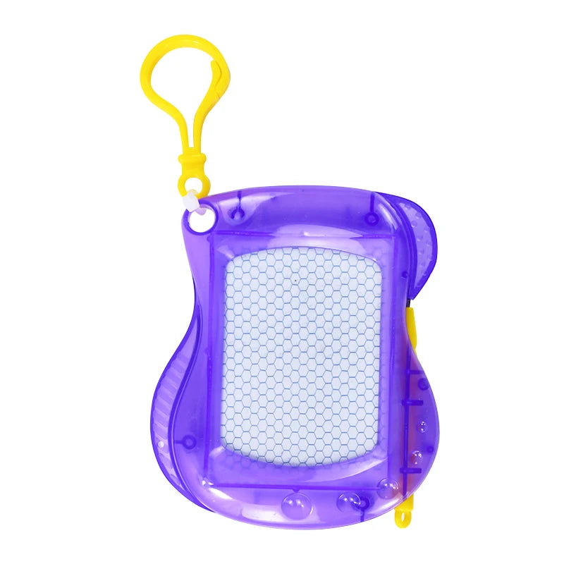 Mini Magnetic Drawing Board with Keychain - Erasable Doodle Pad for Kids
