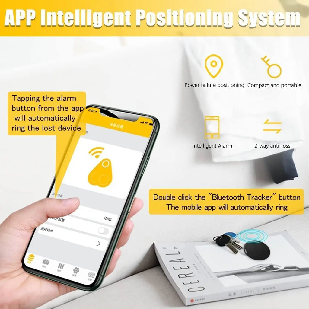 Mini GPS Tracker - Compact Smart Locator for Pets, Keys, Kids & Vehicles