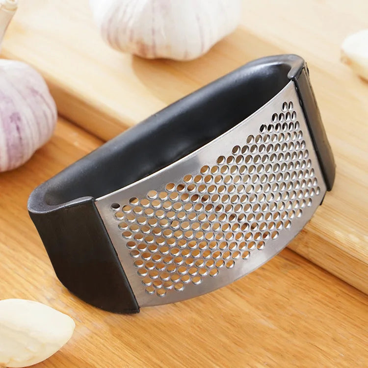 Stainless Steel Garlic Press - Kitchen Crusher Tool
