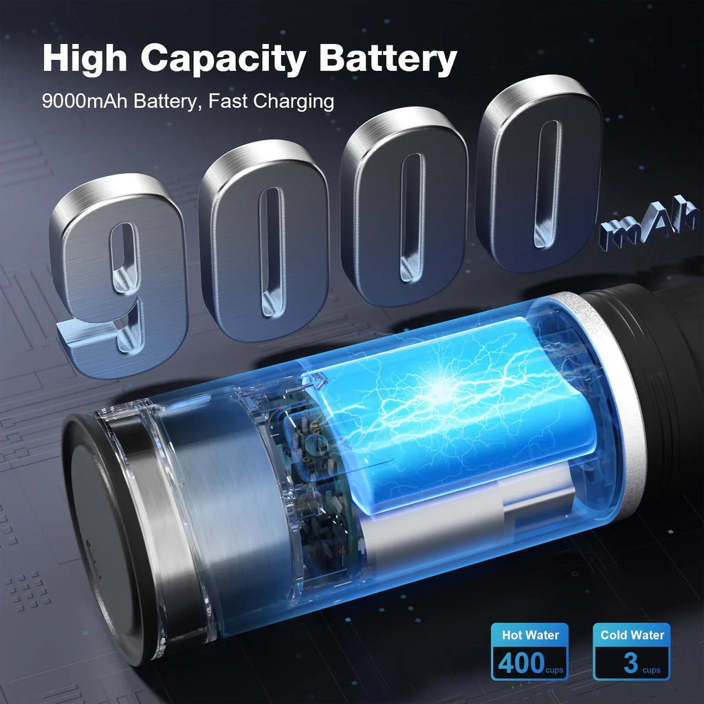 Portable 2-in-1 Coffee Maker - Battery Powered for Travel & Camping