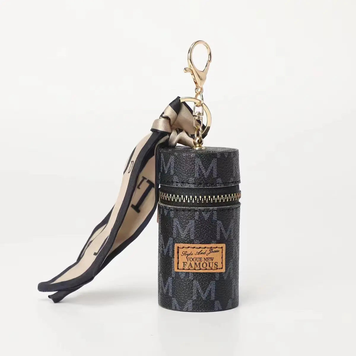 Compact Mini Coin Purse & Lipstick Holder - Multifunctional Keychain Bag