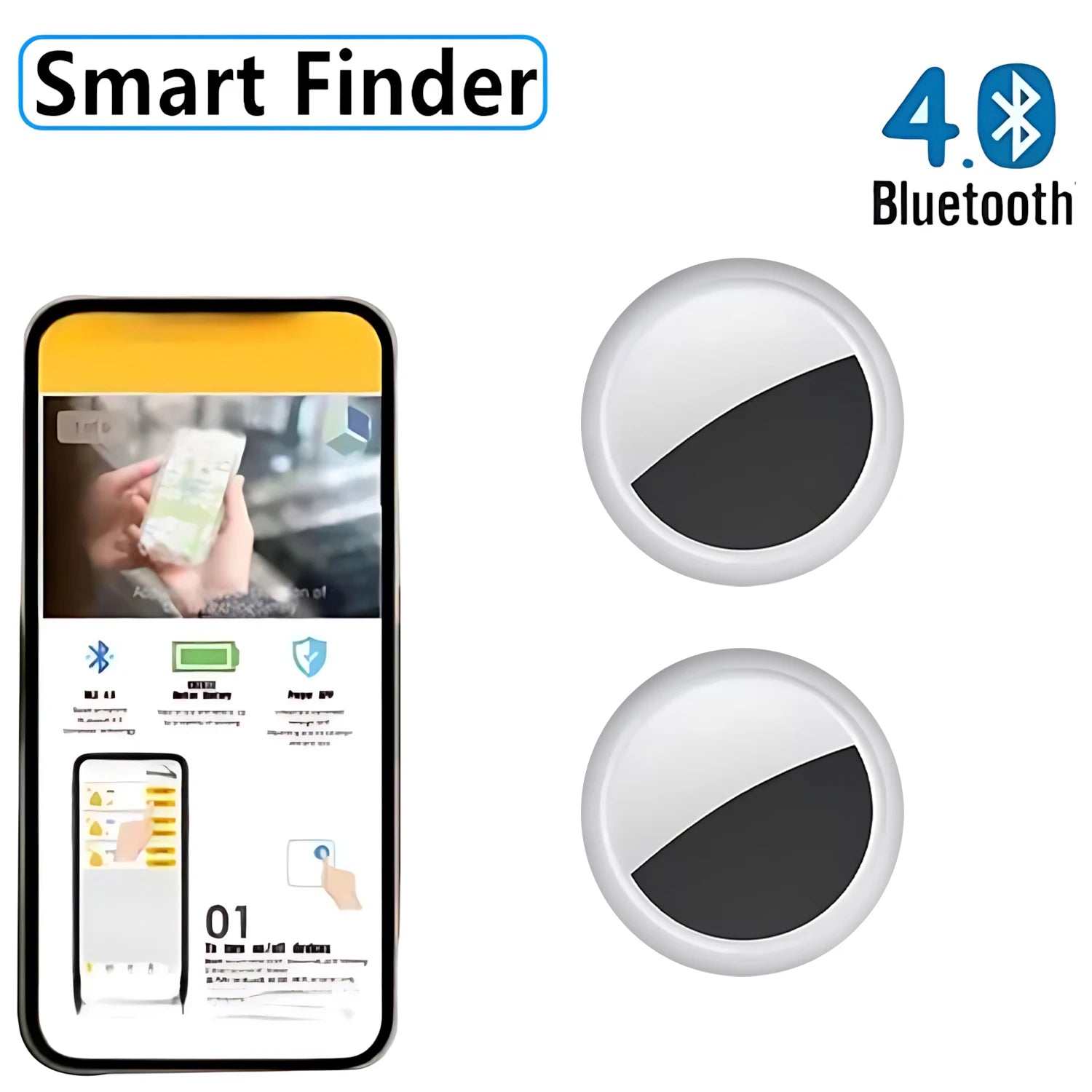 Mini GPS Tracker - Compact Smart Locator for Pets, Keys, Kids & Vehicles