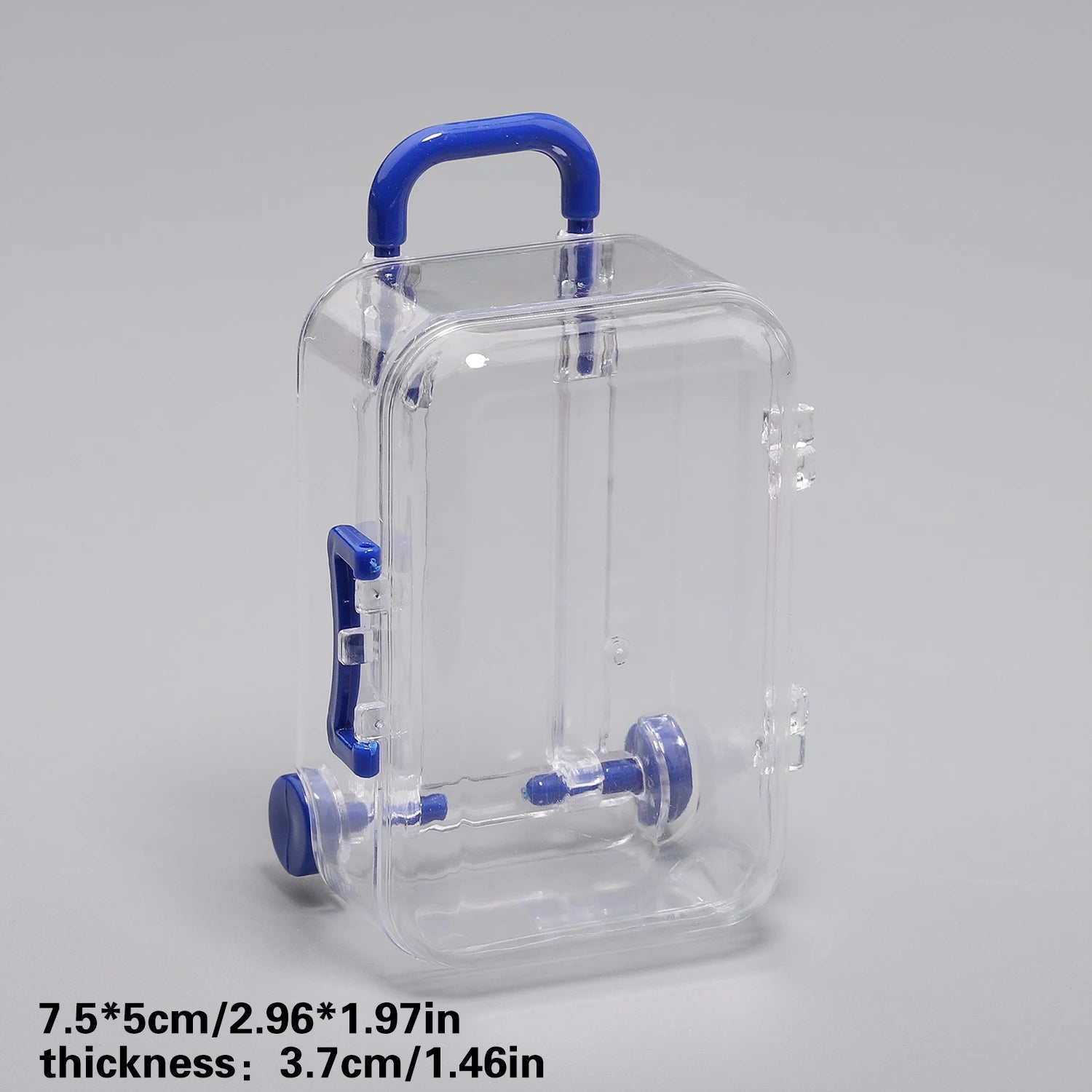 Mini Suitcase Display Box - Transparent Jewellery & Gift Packaging (5x7cm)