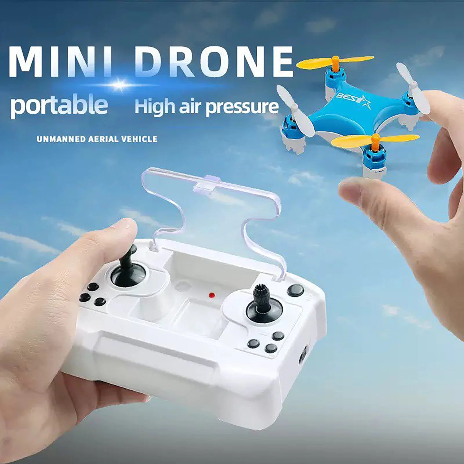 Mini Pocket Drone - Remote Control Quadcopter with Altitude Hold