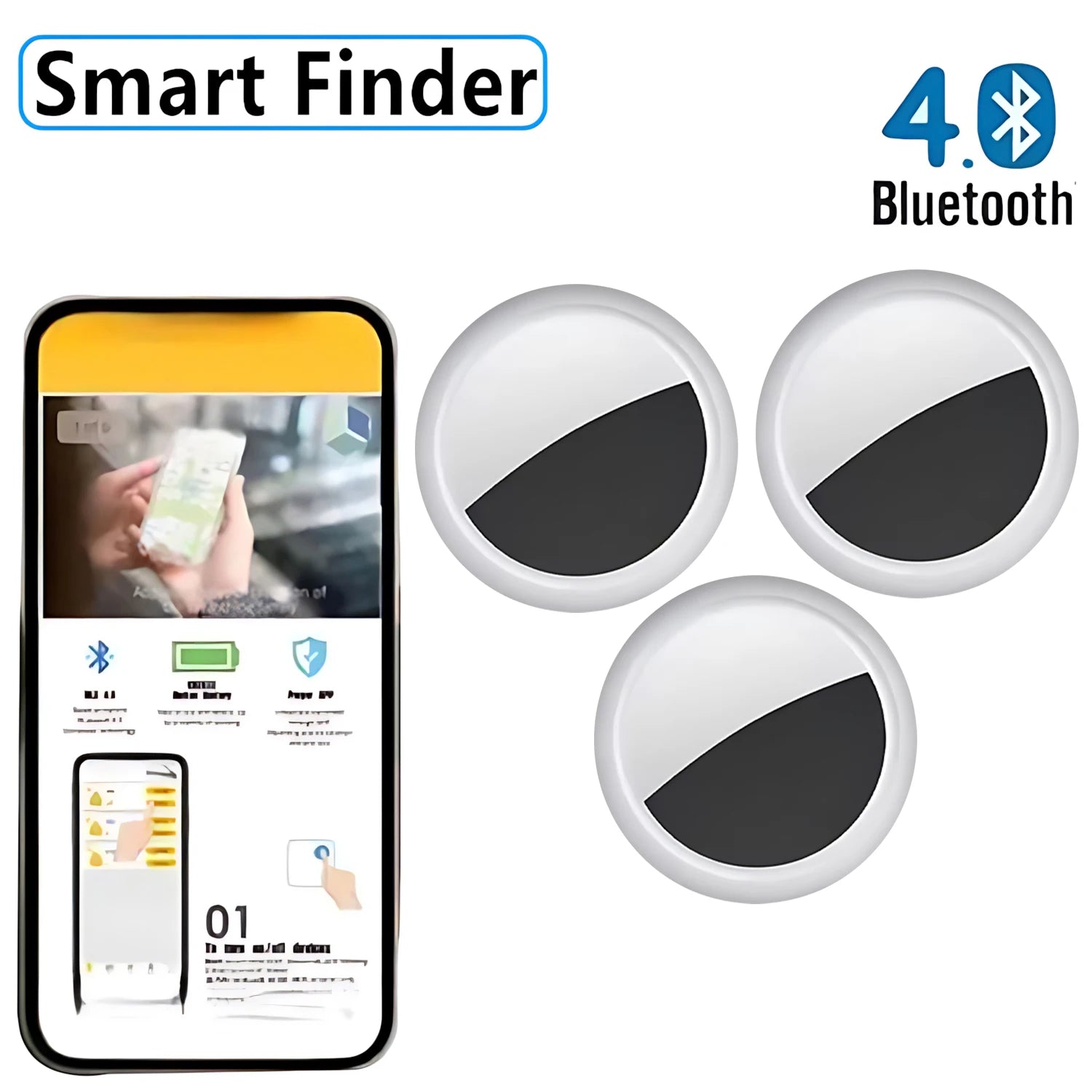 Mini GPS Tracker - Compact Smart Locator for Pets, Keys, Kids & Vehicles