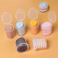 Mini Finger Powder Puff Set - 6 Pack Reusable Makeup Sponges for Foundation