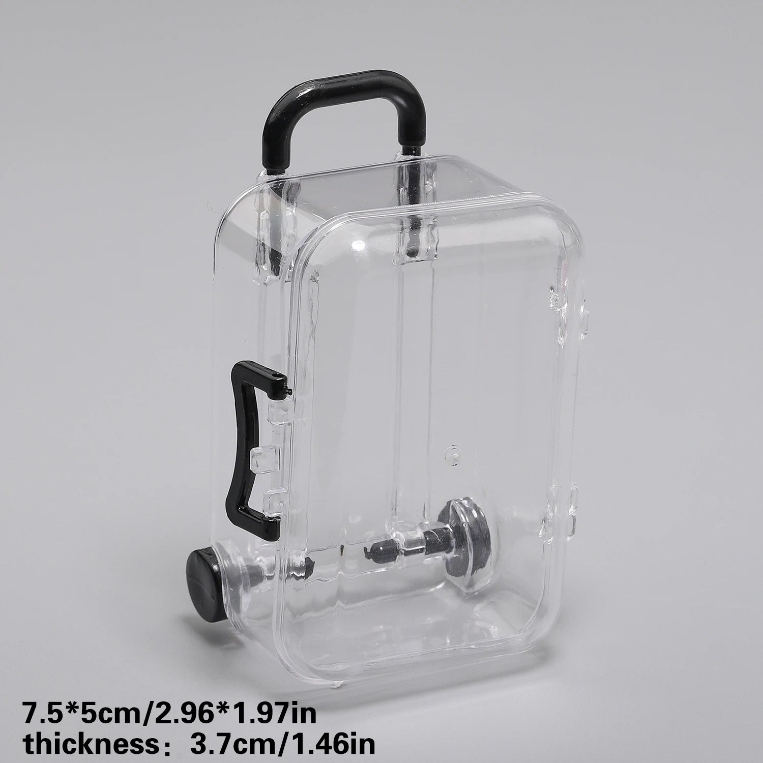 Mini Suitcase Display Box - Transparent Jewellery & Gift Packaging (5x7cm)