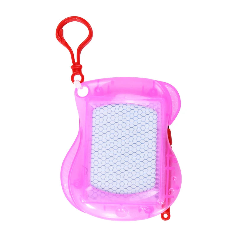 Mini Magnetic Drawing Board with Keychain - Erasable Doodle Pad for Kids