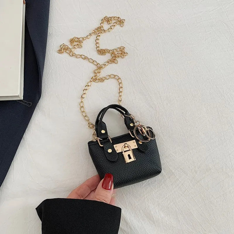 Mini Square Crossbody Bag - Compact Shoulder Bag for Women