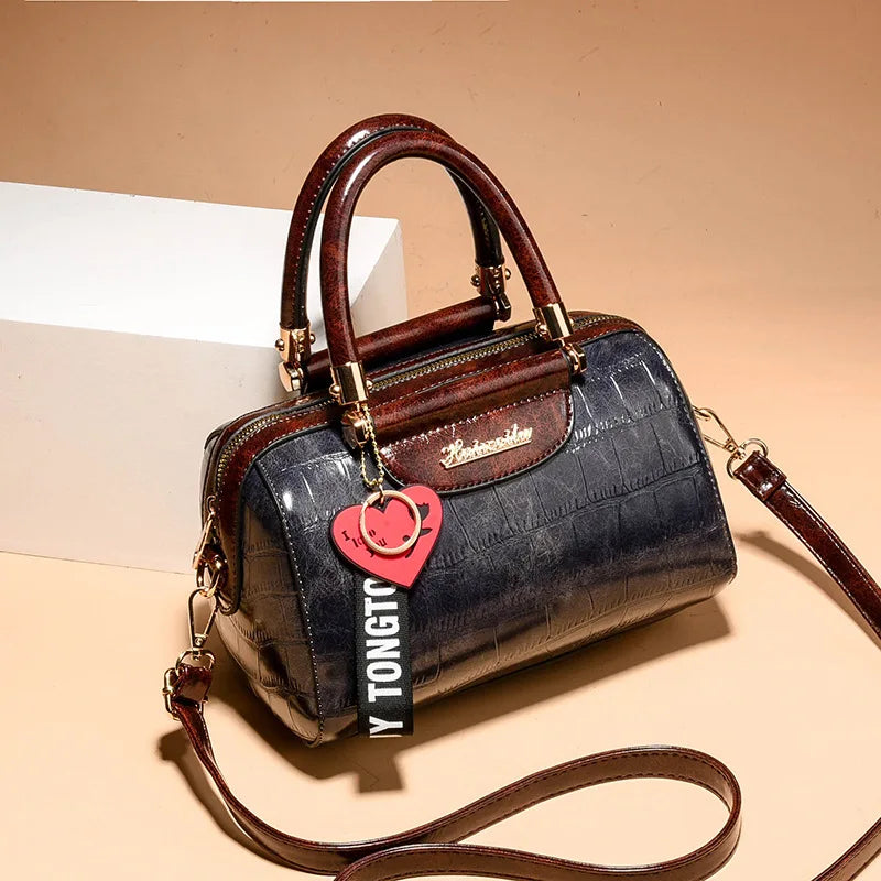 Classic Crocodile Tote Bag - Premium PU Leather Handbag