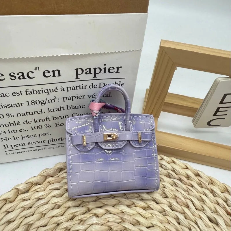 Mini Crocodile Pattern Earphone Case - Compact Travel Accessory Pouch