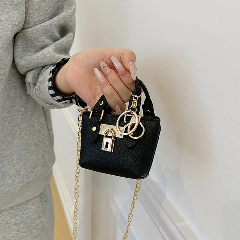 Mini Square Crossbody Bag - Compact Shoulder Bag for Women