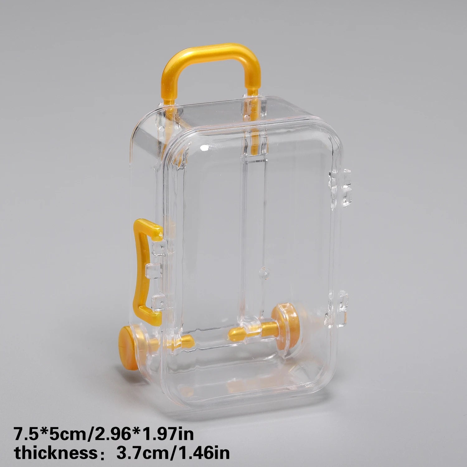 Mini Suitcase Display Box - Transparent Jewellery & Gift Packaging (5x7cm)