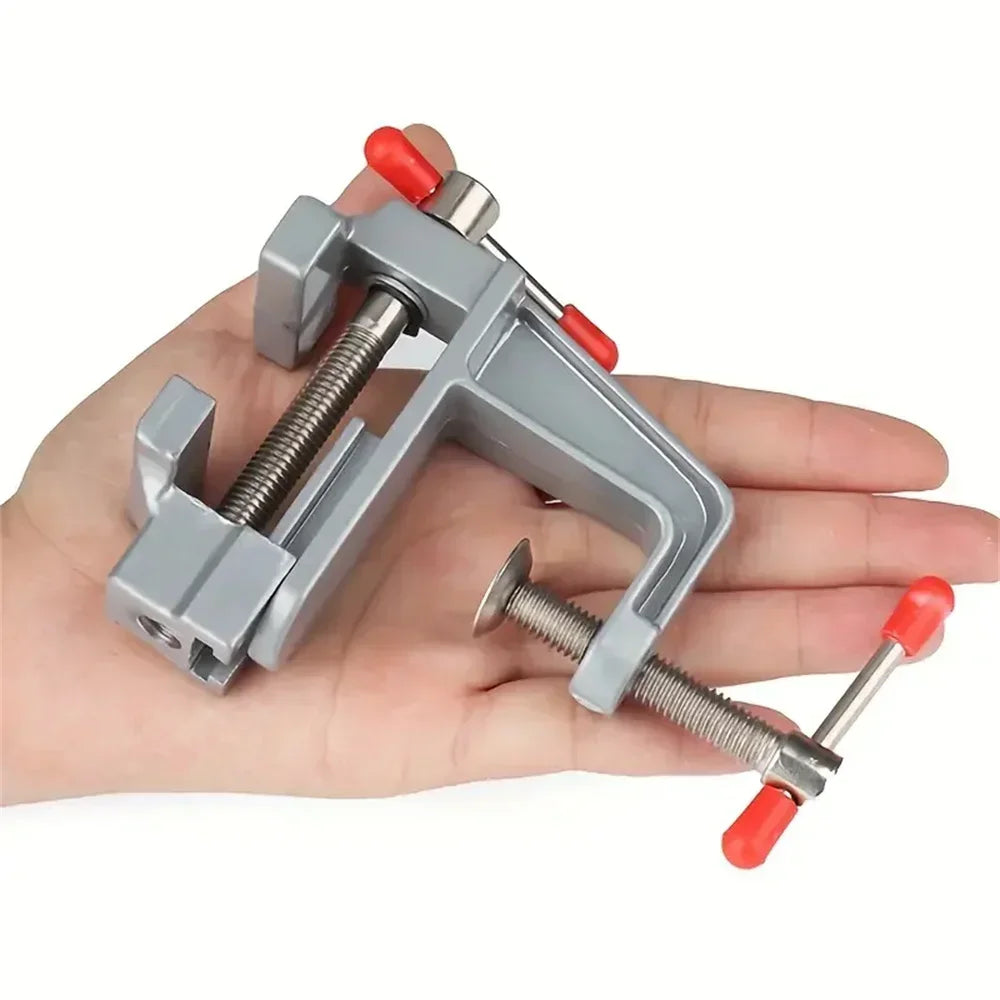 Mini Bench Vise - 3.5" Aluminum Clamp for Jewelry & Hobby Work