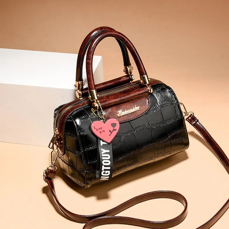 Classic Crocodile Tote Bag - Premium PU Leather Handbag