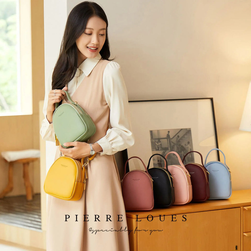 Mini Convertible Backpack Purse – Waterproof PU Fashion Bag for Everyday Carry