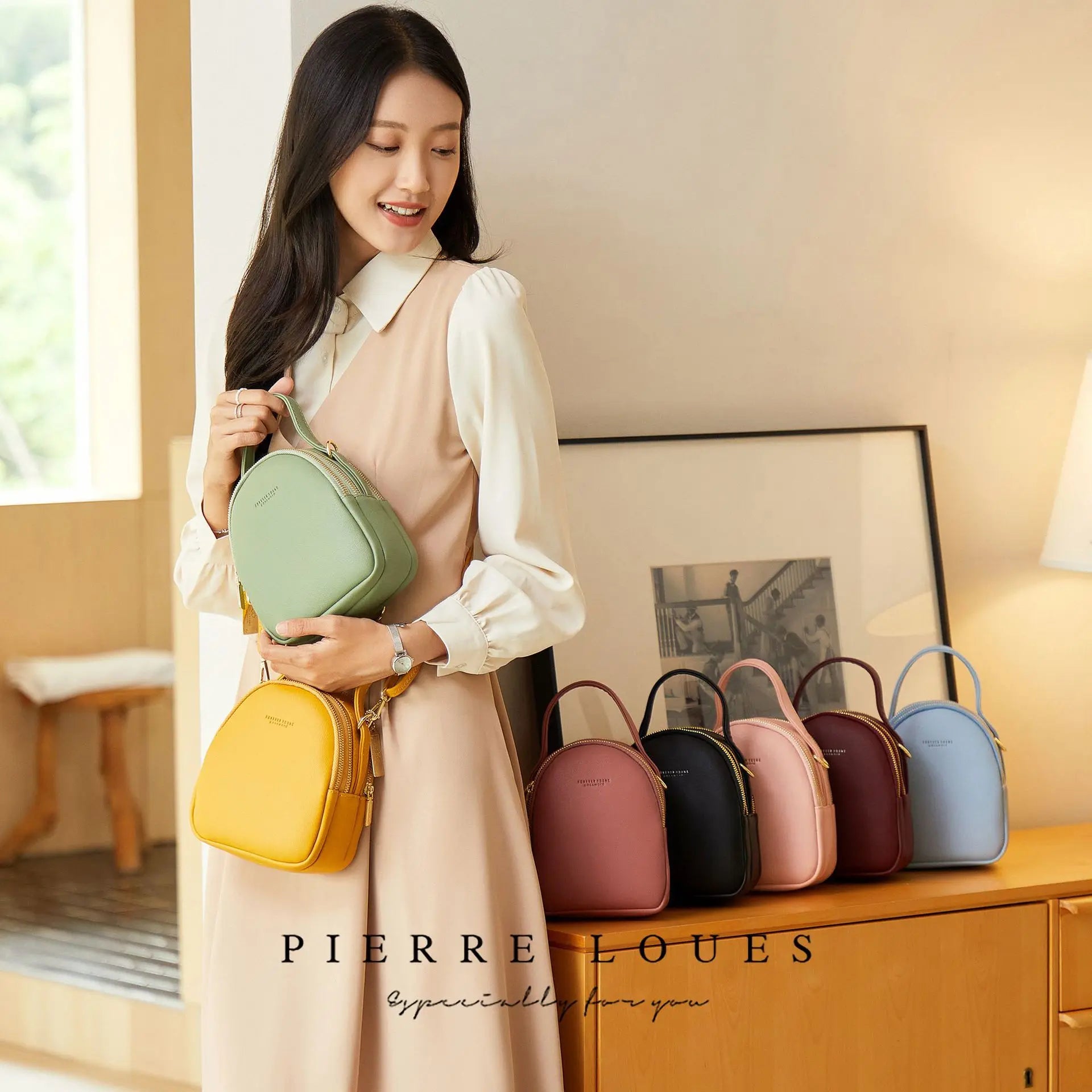 Mini Convertible Backpack Purse – Waterproof PU Fashion Bag for Everyday Carry