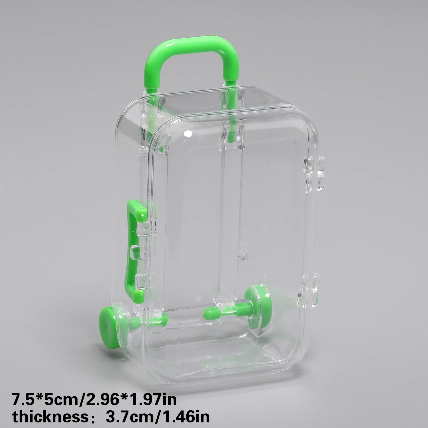 Mini Suitcase Display Box - Transparent Jewellery & Gift Packaging (5x7cm)