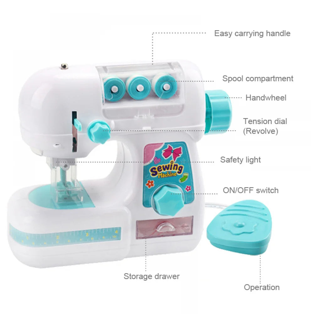 Mini Electric Sewing Machine Toy - Educational Activity Play