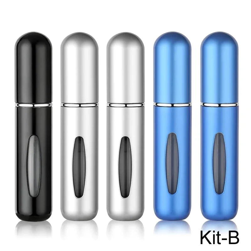 Mini Refillable Perfume Atomizer Set - 5ml Travel Spray Bottles (5 Pack)