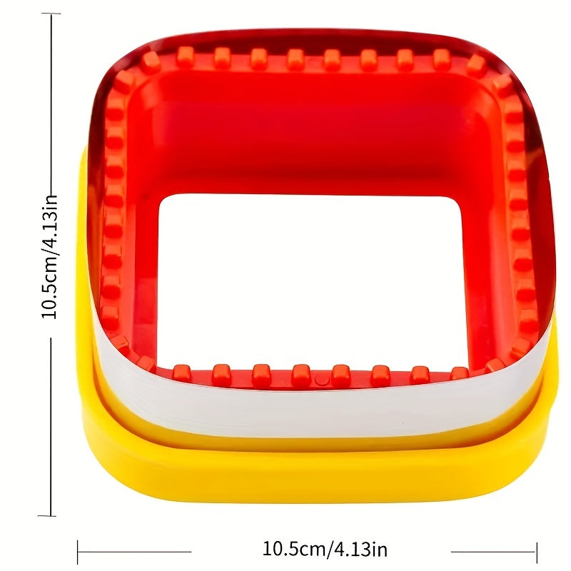 2-Piece Square Sandwich Cutter & Sealer - Stainless Steel