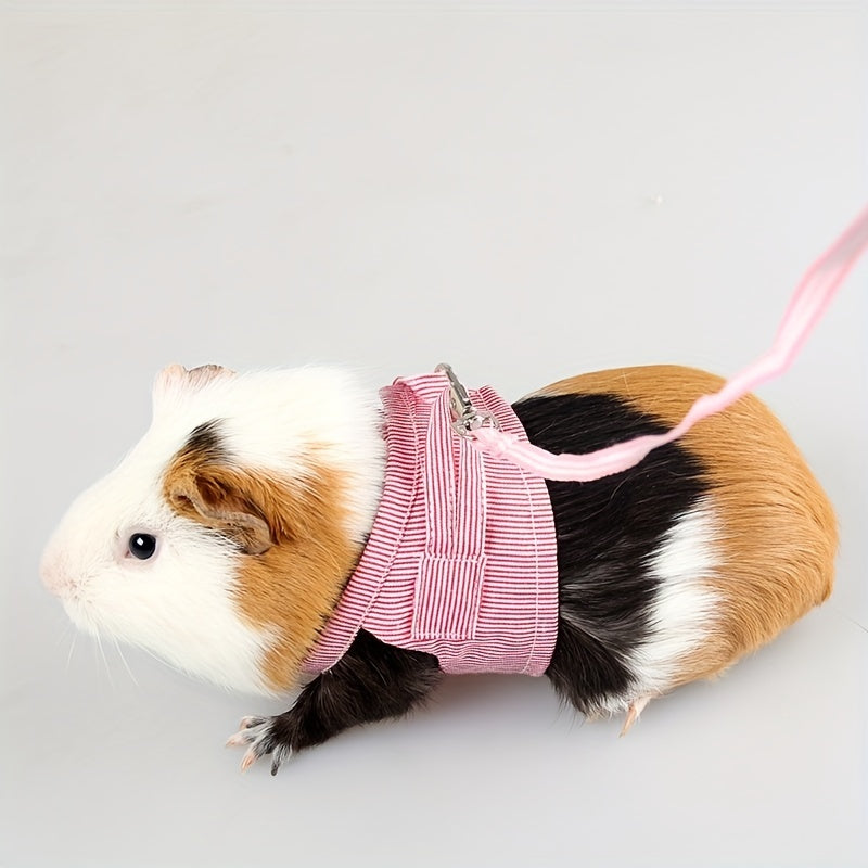 Mini Bunny Harness & Leash Set - Small Pet Walking Harness for Rabbits & Guinea Pigs