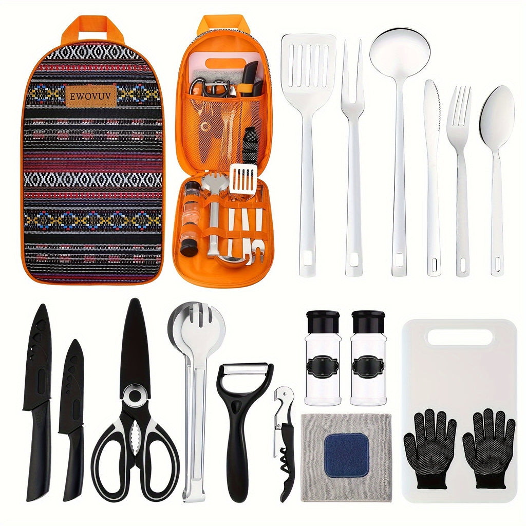 Mini Camping Cookware Set - Portable Outdoor Cooking Kit