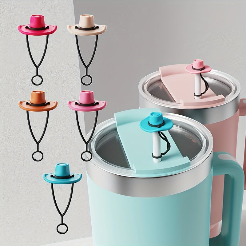 Cowboy Hat Straw Toppers 5pc Set