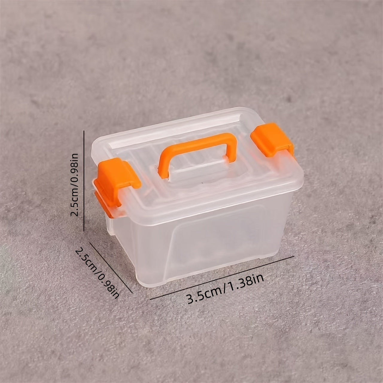 Mini Storage Container Set - 6 Pack Small Plastic Organizer Crates