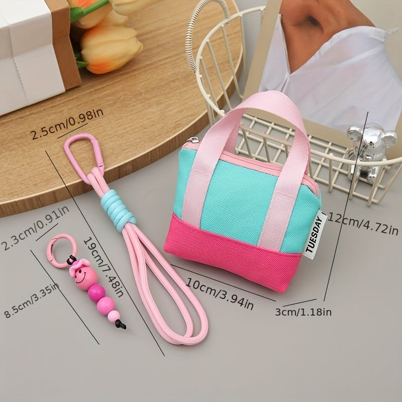 Cute Dopamine Mini Purse - Pink Character Crossbody Bag