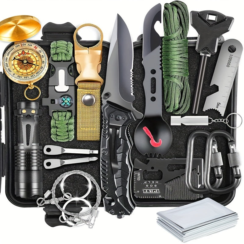 22-in-1 Survival Kit - Emergency Gear for Camping & Hiking
